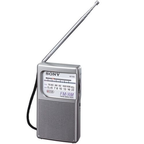 「ほぼ新品」SONY FM/AMハンディーポータブルラジオ ICF-P21(中古品)