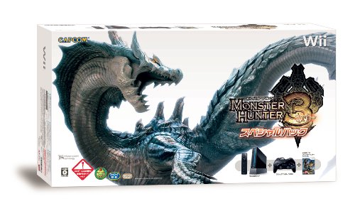 「非常に良い」モンスターハンター3 (トライ) スペシャルパック (「Wii (クロ) (「Wiiリモ(中古品)