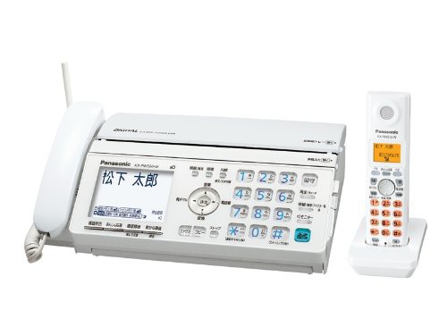 パナソニック デジタルコードレスFAX 子機1台付き ホワイト KX-PW520DL-W(中古品)