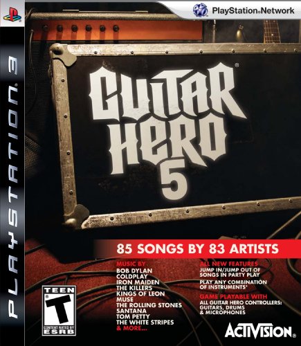 「未使用品」Guitar Hero 5 （PS3 輸入版 北米）日本版PS3動作可(中古品)