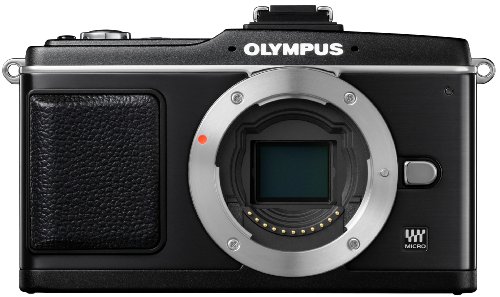 「非常に良い」OLYMPUS ミラーレス一眼 PEN E-P2 ボディ ブラック E-P2BODY-BLK(中古品)