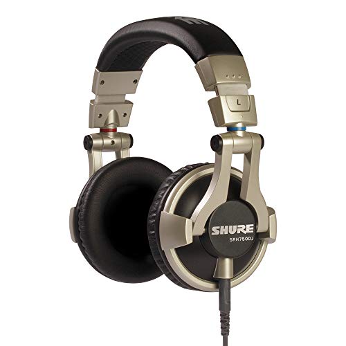 SHURE 密閉型 プロフェッショナル・モニター・ヘッドホン SRH750DJ-A(中古品)