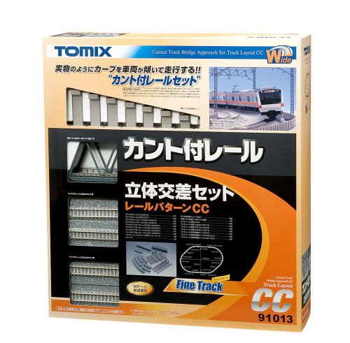 「非常に良い」TOMIX Nゲージ カント付レール 立体交差セットCC 91013 鉄道模型用品(中古品)