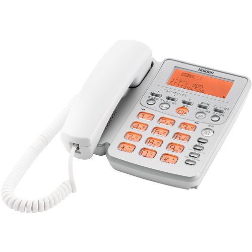 「非常に良い」UNIDEN 留守番電話機 ホワイトシルバー UTP-210(S)(中古品)