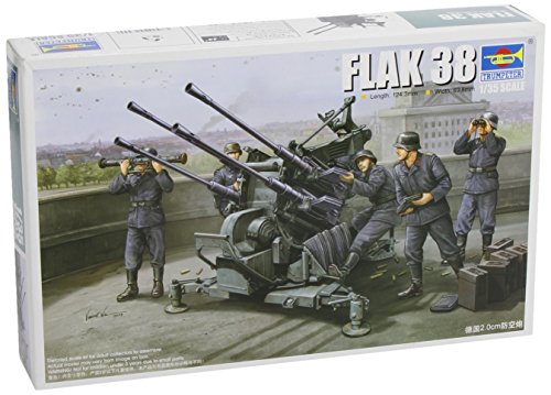 「未使用品」トランペッター 1/35 ドイツ軍 Flak38 2cm/4連高射機関砲 プラモデル(中古品)