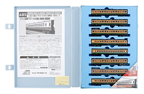 「非常に良い」マイクロエース Nゲージ 113系0番台+サロ110-902 湘南色 8両セット A0610 (中古品)