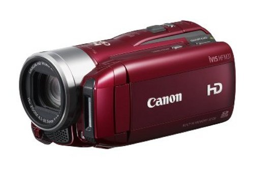 Canon フルハイビジョンビデオカメラ iVIS HF M31 レッド IVISHFM31RD (内 (中古品)