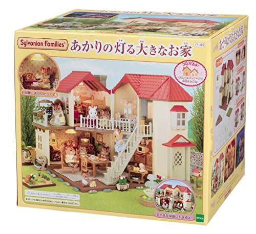 「未使用品」シルバニアファミリー お家 あかりの灯る大きなお家 ハ-44(中古品)