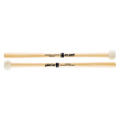 「非常に良い」PROMARK プロマーク マーチング用 バスドラムマレット 1 3/8" Head - Best (中古品)
