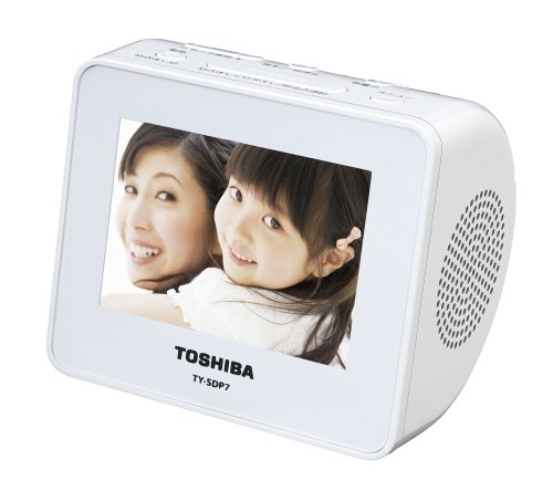 TOSHIBA CUTEBEAT DIGITAL SD/FMオーディオフォトボックス ホワイト TY-SDP(中古品)の通販は 8,381円