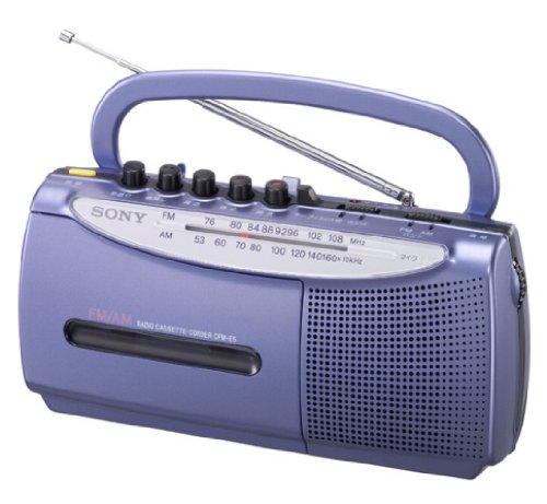 「非常に良い」SONY ラジオカセットコーダー E5 ブルー CFM-E5/L(中古品)