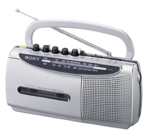 「非常に良い」SONY ラジオカセットコーダー E5 シルバー CFM-E5/S(中古品)