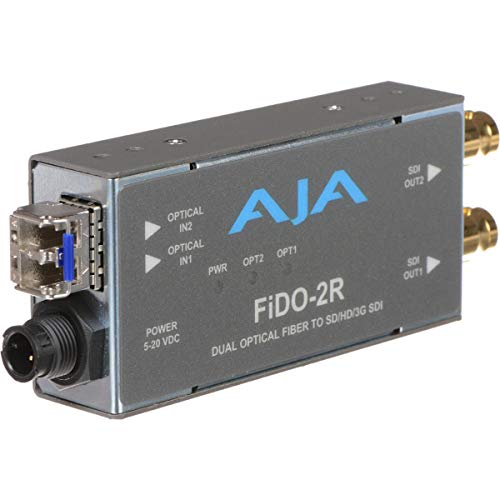 AJA FiDO-2R デュアルチャンネルファイバーからSDIコンバーター(中古品)