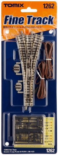「ほぼ新品」TOMIX Nゲージ 電動3方ポイント N-PLR541/280-15 F 1262 鉄道模型用品(中古品)