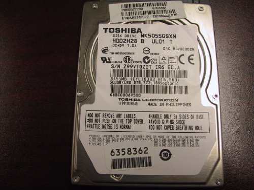 東芝 2.5型HDD SATA 500GB MK5055GSXN(中古品)の通販は