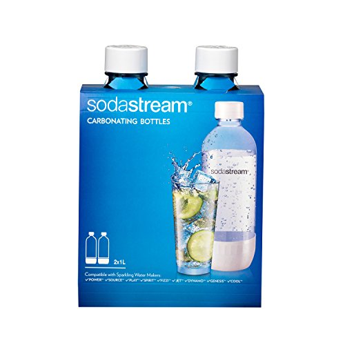 Sodastream 1l Carbonating Bottles- White (Twin Pack) by SodaStream(中古品)