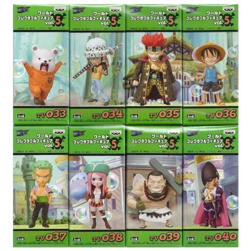「非常に良い」ONE PIECE ワンピース ワールドコレクタブルフィギュア vol.5 全8種セット(中古品)