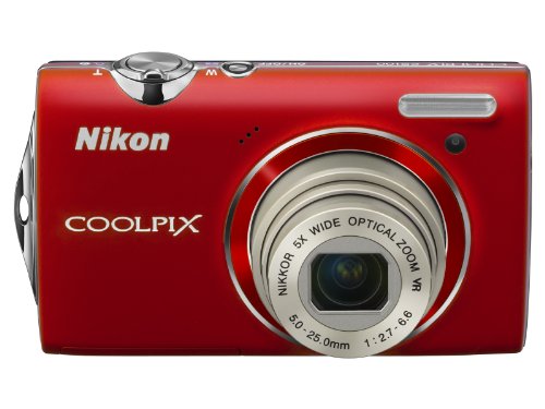 Nikon デジタルカメラ COOLPIX (クールピクス) S5100 クリアレッド S5100RD(中古品)