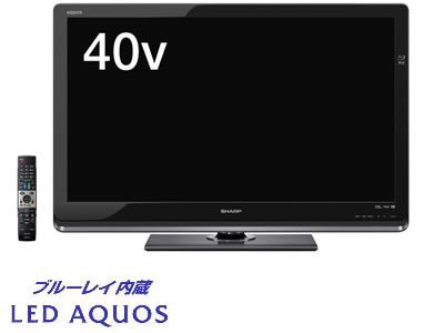 シャープ 40V型 液晶 テレビ AQUOS LC-40DR3 ハイビジョン ブルーレイレコ (中古品)