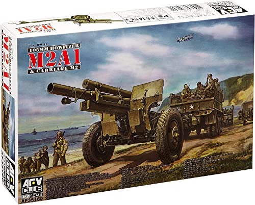 「未使用品」AFVクラブ 1/35 米軍 105mmホイッツアーM2A1(第2次大戦Ver) プラモデル(中古品)