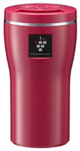 SHARP 高濃度プラズマクラスター搭載 イオン発生機 車載用カップ ピンク系 (中古品)