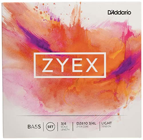 「未使用品」D'Addario ダダリオ ウッドベース(コントラバス)弦 Zyex セット DZ610 3/4L(中古品)