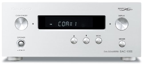 ONKYO D/Aコンバーター DAC ハイレゾ音源対応 シルバー DAC-1000(S)(中古品)