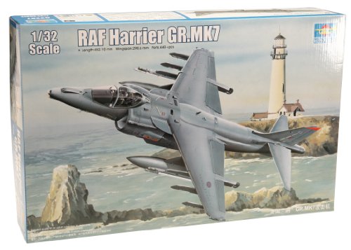 「ほぼ新品」トランペッター 1/32 イギリス空軍 ハリアーGR.7 プラモデル(中古品)