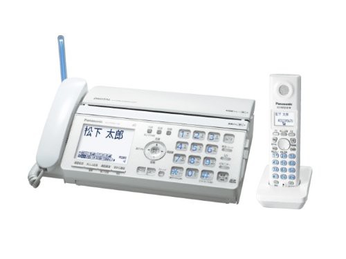 パナソニック デジタルコードレスFAX 子機1台付き ホワイト KX-PW521XL-W(中古品)