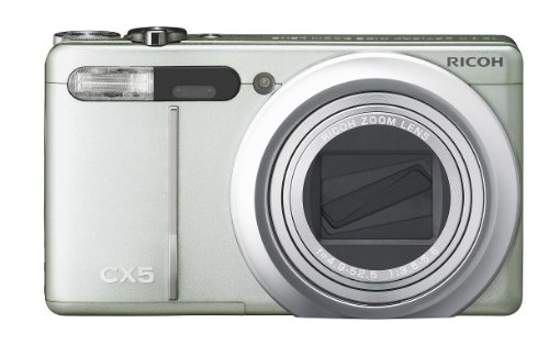 RICOH ハイブリッドAFシステム搭載 光学10.7倍ズーム CX5 グリーンシルバー CX5GS RICOH ハイブリッドAFシステム搭載 光学10.7倍ズーム CX5 ブラック