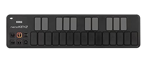 「未使用品」KORG 定番 USB MIDIキーボード nanoKEY2 BK ブラック 音楽制作 DTM コンパ (中古品)