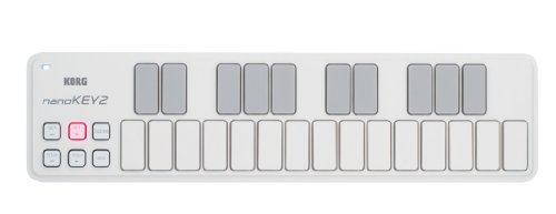 「ほぼ新品」KORG USB MIDIキーボード nanoKEY2  25鍵 ホワイト(中古品)