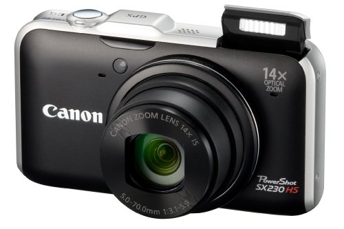 Canon デジタルカメラ PowerShot SX230 HS ブラック PSSX230HS(BK)(中古品)