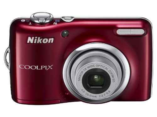 NikonデジタルカメラCOOLPIX L23 レッド L23RD(中古品)
