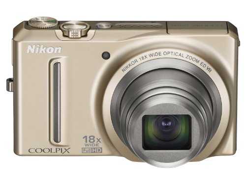 「非常に良い」NikonデジタルカメラCOOLPIX S9100 ソフィアゴールド S9100GL(中古品)