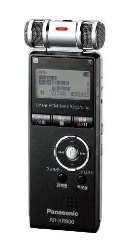 パナソニック ICレコーダー 4GB ブラック RR-XR800-K(中古品)の通販は 12,087円