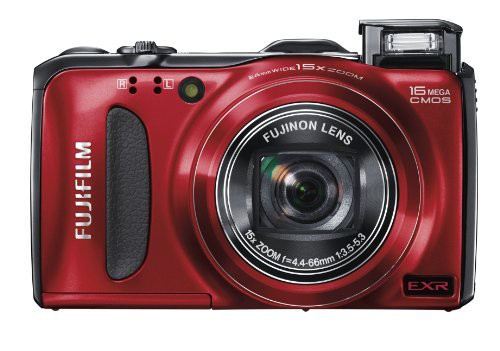 FUJIFILM デジタルカメラ FinePix F550EXR レッド FX-F550EXR R(中古品)