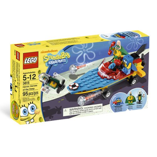 「非常に良い」LEGO スポンジボブ SpongeBob Heroic Heroes of the Deep 3815(中古品)