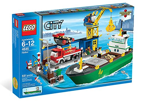 「非常に良い」レゴ シティ コンテナ船とハーバー 4645 [並行輸入品](中古品)
