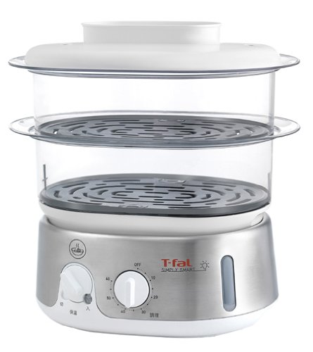 ティファール 電気蒸し器 スチームクッカー シンプリースマート メタリック(中古品)
