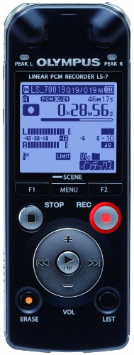 OLYMPUS ICレコーダー Voice-Trek 4GB リニアPCM対応 BLK ブラック LS-7(中古品)