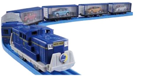 「非常に良い」プラレール いっぱいつなごうトミカ搭載貨車セット(中古品)