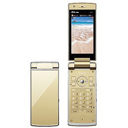 シャープ SH001 シトリンゴールド 携帯電話 白ロム au(中古品)の通販は