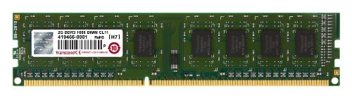 「未使用品」Transcend デスクトップPC用メモリ PC3-12800 DDR3 1600 2GB 1.5V 240pin D(中古品)