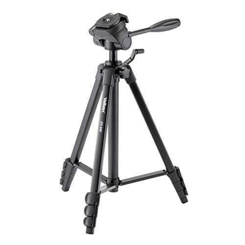 「ほぼ新品」Velbon ファミリー三脚 EX-440 4段 レバーロック 脚径20mm 小型 3Way雲台 D(中古品)