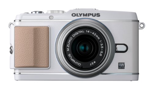 「非常に良い」OLYMPUS ミラーレス一眼 PEN E-P3 レンズキット ホワイト E-P3 LKIT WHT(中古品)