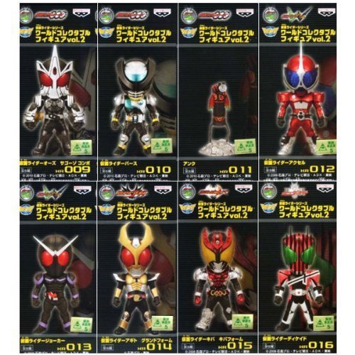 「非常に良い」仮面ライダーシリーズ　ワールドコレクタブルフィギュアvol.2 全８種(中古品)