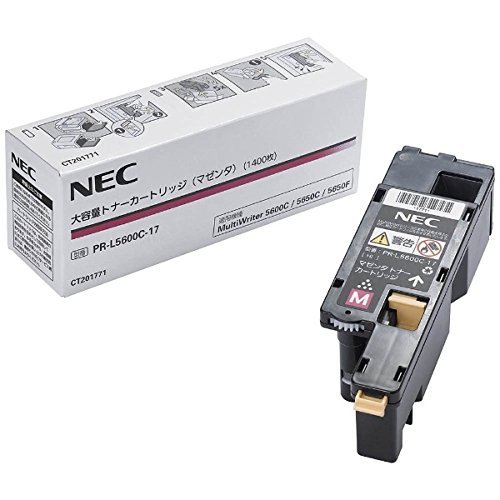 NEC PR-L5600C-17 大容量トナー マゼンタ(1400枚) NE-TNL5600-17J(中古品)