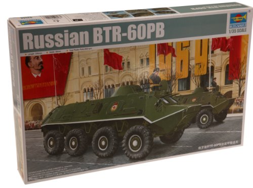 「非常に良い」トランペッター 1/35 ソビエト軍 BTR-60PB 装甲兵員輸送車 プラモデル(中古品)