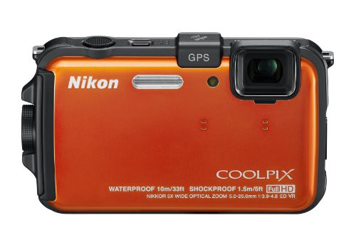 Nikon デジタルカメラ COOLPIX (クールピクス) AW100 サンシャインオレンジ(中古品)